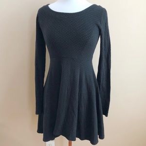 Free People Polka Dot Lace Up Skater Dress